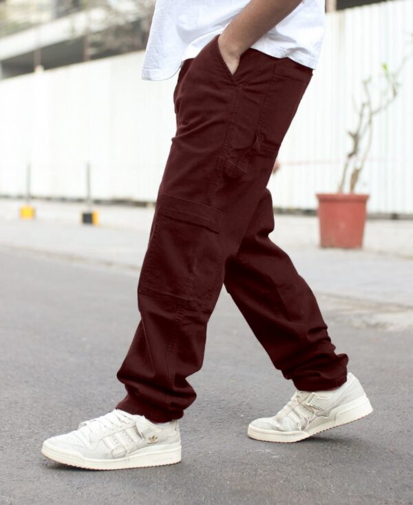 Brown Carpenter Baggy Fit Jeans For Men