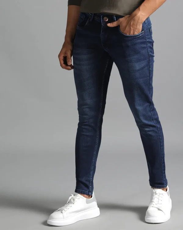 Blue Ankle Fit Navy Jeans
